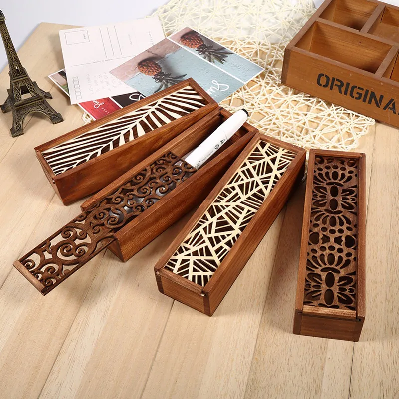 Hollow Wood Box Case Storage Box Creative Students Cute Wooden Pencil Box Multifunction Stationery School Gift Storage Organizer
Hollow Wood Box Case Storage Box Creative Students Cute Wooden Pencil Box Multifunction Stationery School Gift Storage Organizer