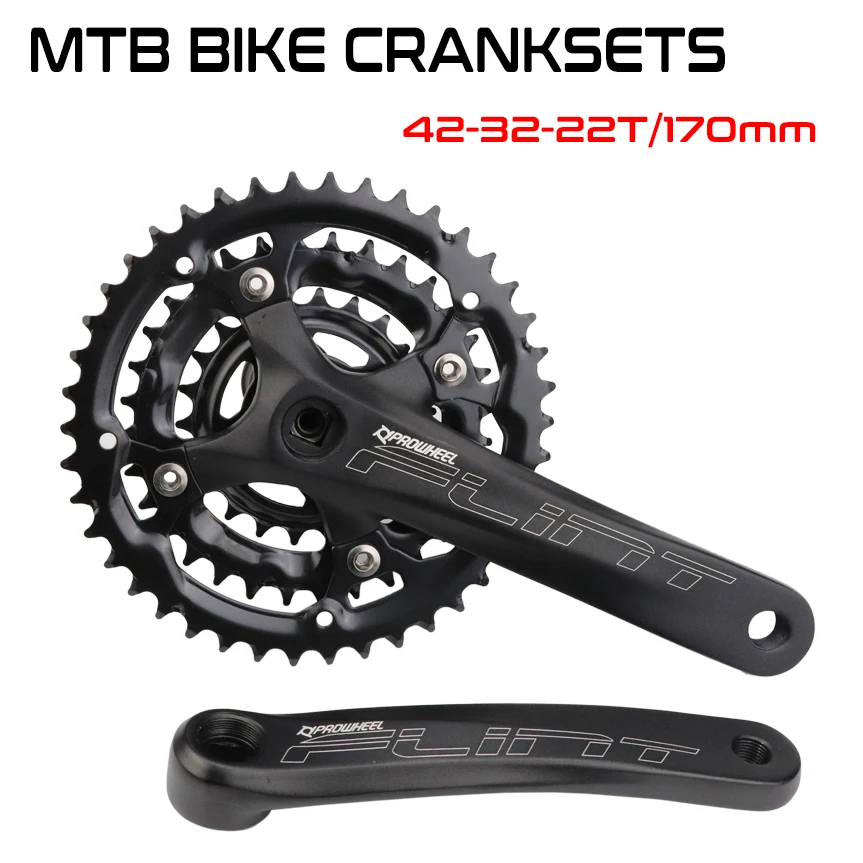 PROWHEEL MTB Bicycle Crankset 7 8 9Speed 24S 27S Crank 42-32-22T 42T 170MM Mountian Bike Chainwheel Bicycle Parts
PROWHEEL MTB Bicycle Crankset 7 8 9Speed 24S 27S Crank 42-32-22T 42T 170MM Mountian Bike Chainwheel Bicycle Parts