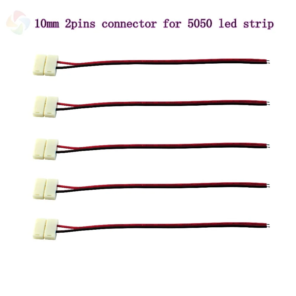 BSOD 2 Pins 10mm LED Strip Connectors with Wire 1 Head for 5050 Single Color LED Tape Easy to Install No Soldering
BSOD 2 Pins 10mm LED Strip Connectors with Wire 1 Head for 5050 Single Color LED Tape Easy to Install No Soldering