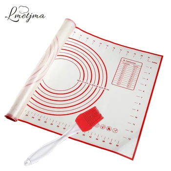 LMETJMA Reusable Silicone Pastry Mat Non-slip Baking Mat With Measurements Rolling Dough Pastry Mat Oven Liner Mat KC0230
LMETJMA Reusable Silicone Pastry Mat Non-slip Baking Mat With Measurements Rolling Dough Pastry Mat Oven Liner Mat KC0230