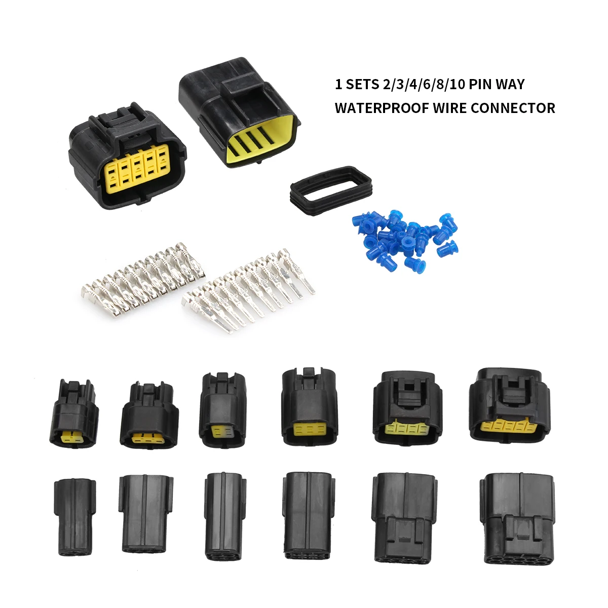 1 sets Waterproof 2/3/4/6/8/10 Pin Way Wire Connector Plug Car Auto Sealed Electrical Set Car Truck connectors
1 sets Waterproof 2/3/4/6/8/10 Pin Way Wire Connector Plug Car Auto Sealed Electrical Set Car Truck connectors