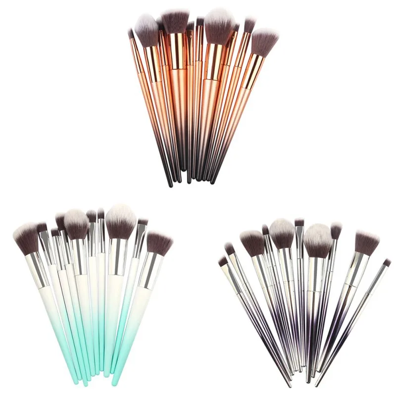 10 Pcs Makeup Brushes Set Cosmetics Tools Podwer Eyeshadow Foundation Blusher Blending Make Up Brush Pincel Maquiagem W1
10 Pcs Makeup Brushes Set Cosmetics Tools Podwer Eyeshadow Foundation Blusher Blending Make Up Brush Pincel Maquiagem W1