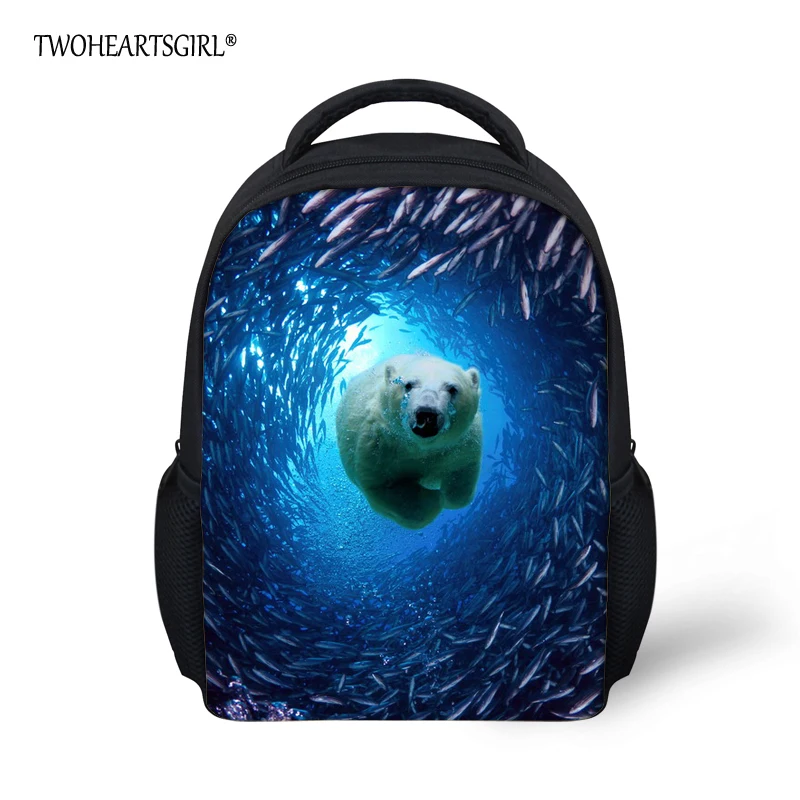 TWOHEARTSGIRL Ocean Polar Bear Print Backpack for Kids Blue 12inch Preschool Kindergarten Bookbags Mochila Student School Bags
TWOHEARTSGIRL Ocean Polar Bear Print Backpack for Kids Blue 12inch Preschool Kindergarten Bookbags Mochila Student School Bags