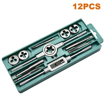 12/20/40pcs Alloy Steel Tap Die Set M3-M12 Screw Metric Thread Tap Drill Wrench Dies Holder Hand Thread Plug Tap Tool with Case
12/20/40pcs Alloy Steel Tap Die Set M3-M12 Screw Metric Thread Tap Drill Wrench Dies Holder Hand Thread Plug Tap Tool with Case
