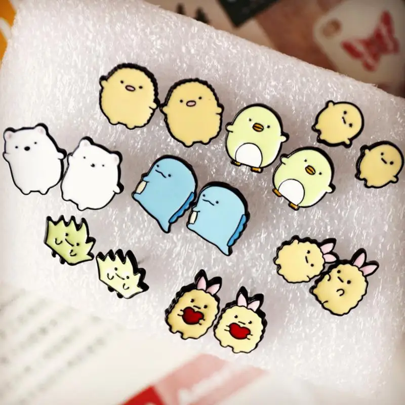 1 Pair cute Cartoon Anime Sumikko Gurashi Corner Creature alloy Stud Earrings Men Women Ear Cosplay Toy Figures gift
1 Pair cute Cartoon Anime Sumikko Gurashi Corner Creature alloy Stud Earrings Men Women Ear Cosplay Toy Figures gift