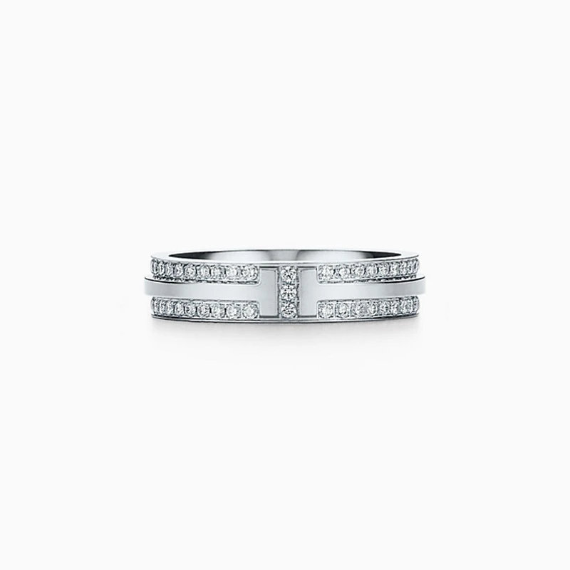 SHINETUNG 1:1 S925 Sterling Silver Genuine T Series Zircon Inlay Trendy Rings Women Simple High-End Jewelry Free Shipping
SHINETUNG 1:1 S925 Sterling Silver Genuine T Series Zircon Inlay Trendy Rings Women Simple High-End Jewelry Free Shipping