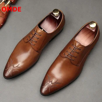 OMDE Pointed Toe Dress Shoes Men Fashion Printed Leather Wedding Shoes Luxury Lace-up Business Office Shoes Men Formal Shoes
OMDE Pointed Toe Dress Shoes Men Fashion Printed Leather Wedding Shoes Luxury Lace-up Business Office Shoes Men Formal Shoes