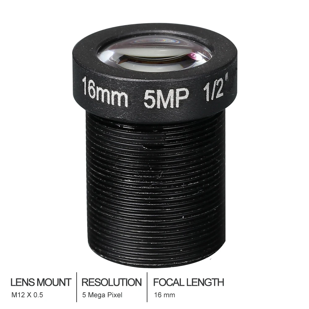Cameye HD cctv lens 5MP 16MM M12*0.5 Mount 1/2 F2.0 20 degree for security CCTV cameras
Cameye HD cctv lens 5MP 16MM M12*0.5 Mount 1/2 F2.0 20 degree for security CCTV cameras
