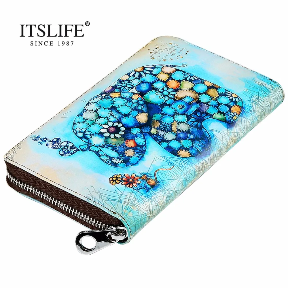 Women's New Elephant Large Printing Genuine Leather Zipper Wallet lady cartoon Pattern Long purse Coin Case Phone Checkbook
Women's New Elephant Large Printing Genuine Leather Zipper Wallet lady cartoon Pattern Long purse Coin Case Phone Checkbook