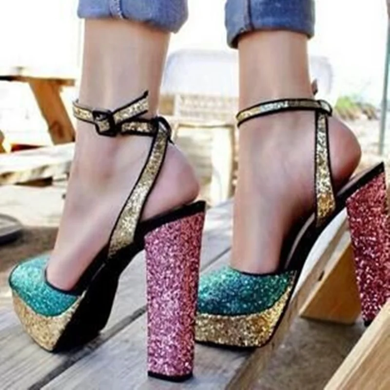 Fashion Spring Women Colorful Sandals Sexy Platform High Heels Bling Bling Stage Shoes For Dress Big Size 41 42 43 Ladies
Fashion Spring Women Colorful Sandals Sexy Platform High Heels Bling Bling Stage Shoes For Dress Big Size 41 42 43 Ladies