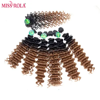 Miss Rola Ombre Synthetic Hair Extensions Deep Wave Hair Weaves 18-20 inch 6pcs/Pack 200g Kanekalon Hair Wefts for Women
Miss Rola Ombre Synthetic Hair Extensions Deep Wave Hair Weaves 18-20 inch 6pcs/Pack 200g Kanekalon Hair Wefts for Women