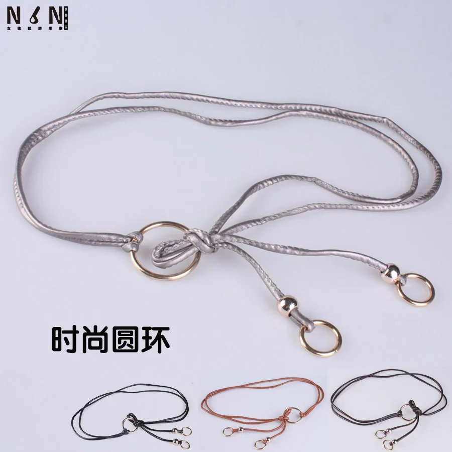 Contracted female leather cord fashionable joker skirt deserve to act the role of sweater waist decoration ring waist belt V453
Contracted female leather cord fashionable joker skirt deserve to act the role of sweater waist decoration ring waist belt V453