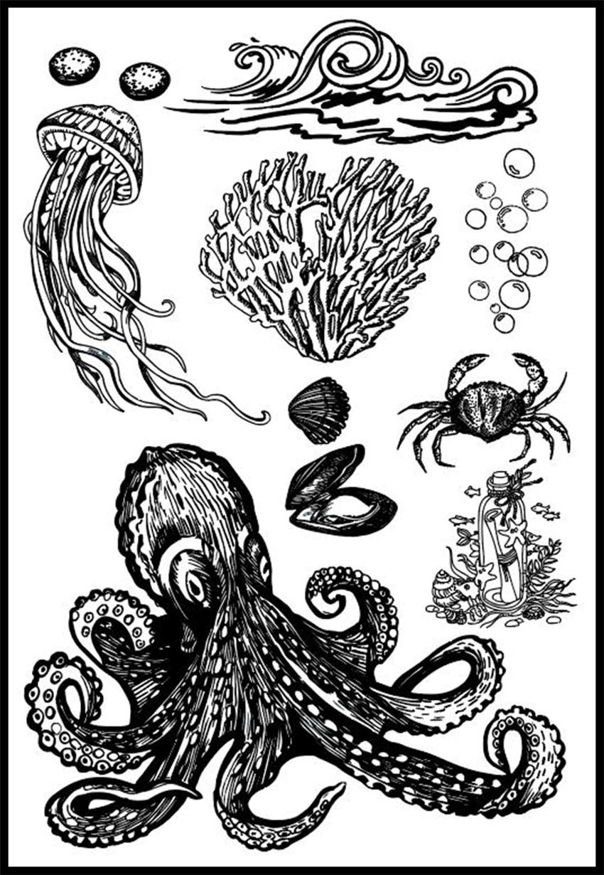 Hot sale underwater world Transparent Clear Stamps / Silicone Seals Roller Stamp for DIY scrapbooking photo album/Card Making
Hot sale underwater world Transparent Clear Stamps / Silicone Seals Roller Stamp for DIY scrapbooking photo album/Card Making