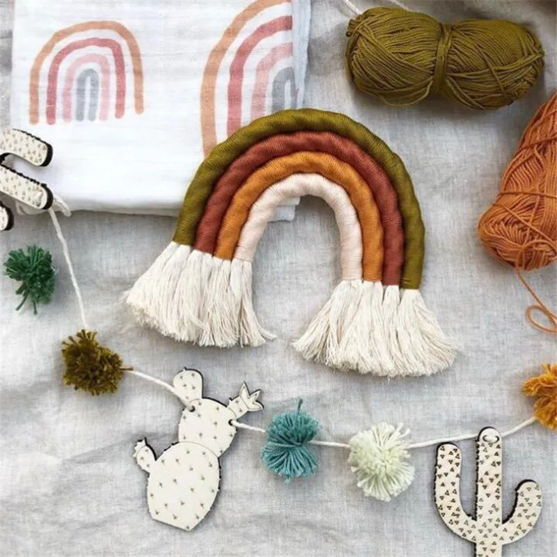 Nordic kids Rainbow Stuffed Toy Room Wall Decor Home Tapestry Hand-woven Ornaments Tassel Decorative Wall Hanging Photo Props
Nordic kids Rainbow Stuffed Toy Room Wall Decor Home Tapestry Hand-woven Ornaments Tassel Decorative Wall Hanging Photo Props