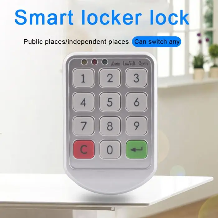 Keyless Electronic Code Digital Password Keypad Security Cabinet Smart Door Lock --M25