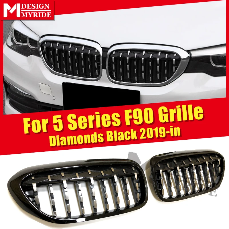 F90 Grill Diamonds Grills 1 Pair Fits For 5 Series 520i 530i 535i 540i 540iXD ABS Gloss Black Front Bumper Kidney Grills 2019-in
F90 Grill Diamonds Grills 1 Pair Fits For 5 Series 520i 530i 535i 540i 540iXD ABS Gloss Black Front Bumper Kidney Grills 2019-in