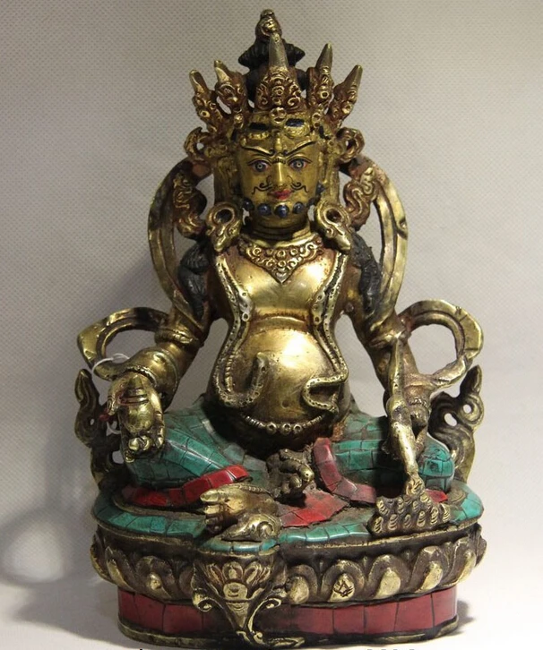 fast shipping USPS to USA S0842 Tibet Buddhism Copper Inlay Turquoise Coral Ruby Beryl Wealth Jambhala Buddha
fast shipping USPS to USA S0842 Tibet Buddhism Copper Inlay Turquoise Coral Ruby Beryl Wealth Jambhala Buddha