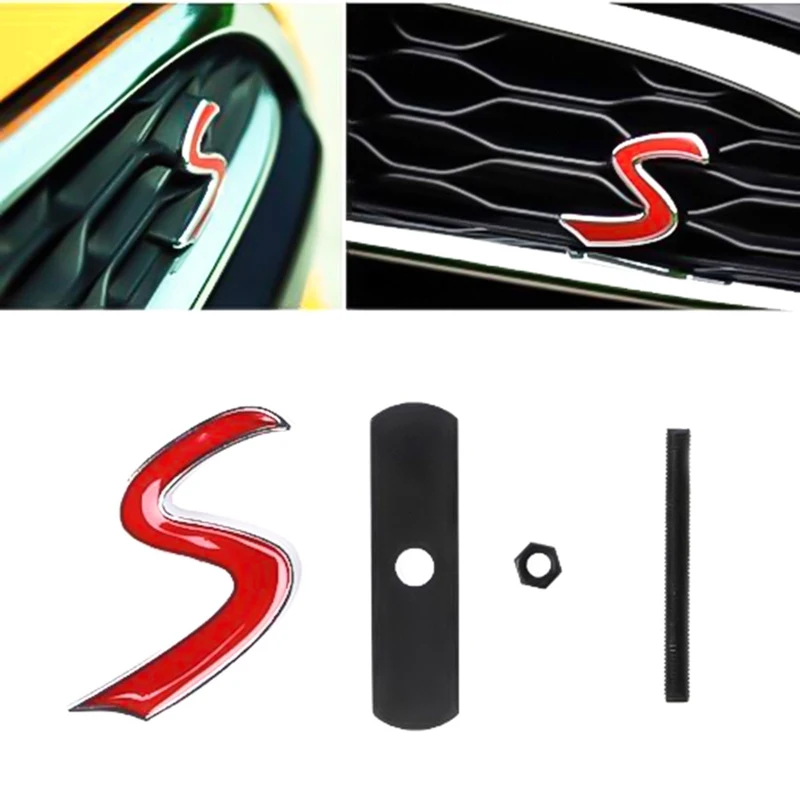 3D Metal S Front Grille Emblem Sticker for Mini Cooper Grill Badge Decals Exterior Accessories
3D Metal S Front Grille Emblem Sticker for Mini Cooper Grill Badge Decals Exterior Accessories