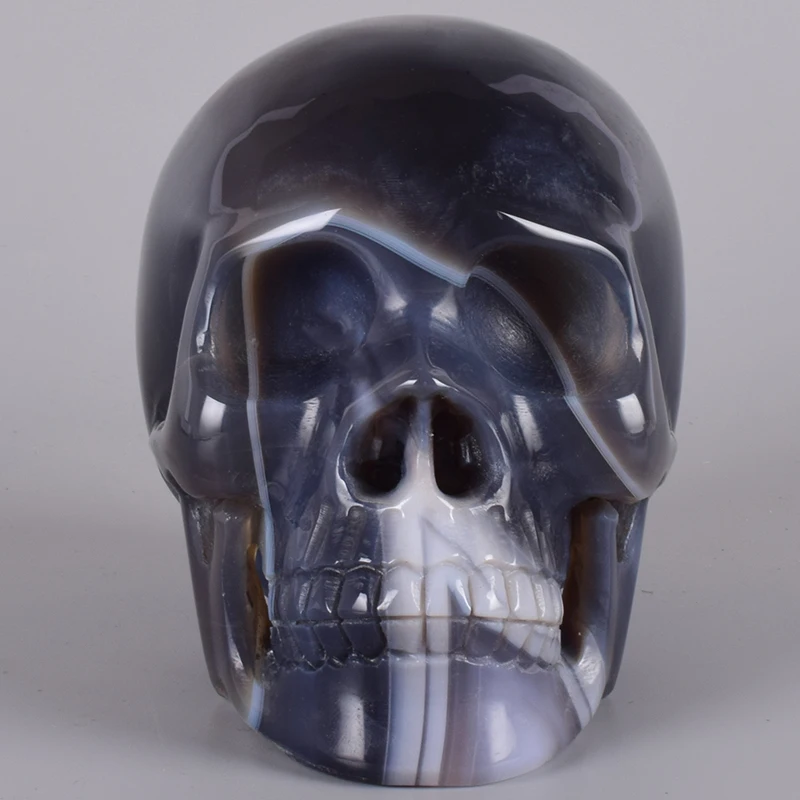 5 Inch Gems Crafts Statue Skull Agate Hand Carved Giftware Crystal Human Head Figurine Gemstone Carving healing Art Decor
5 Inch Gems Crafts Statue Skull Agate Hand Carved Giftware Crystal Human Head Figurine Gemstone Carving healing Art Decor
