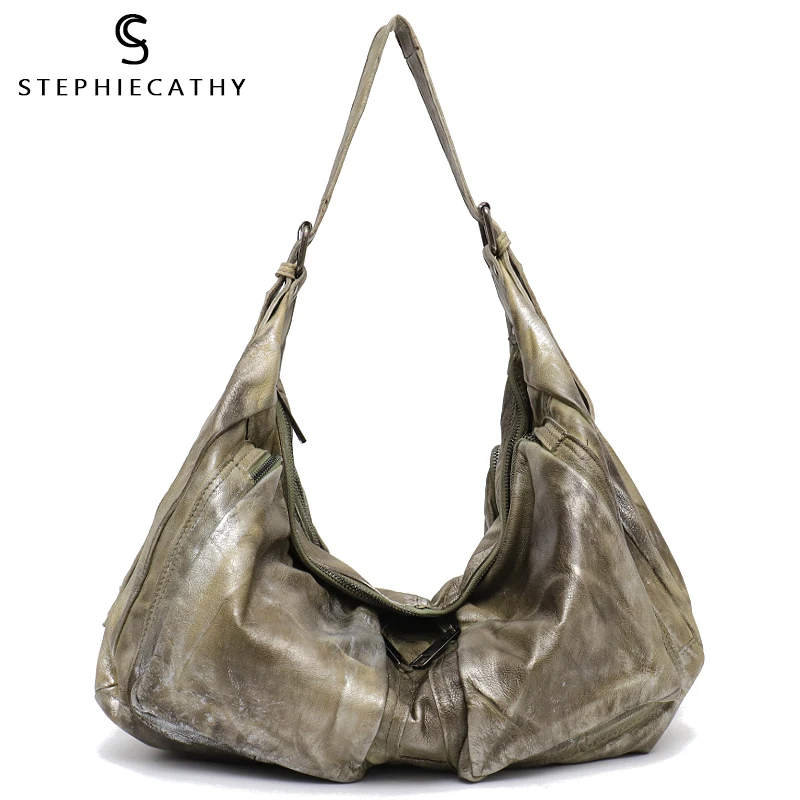 SC Vintage Style Woman Bag Luxury Leather Handbags Women Bags Designer Hobo Large Capacity Super Soft Painting Real Leather Bag
SC Vintage Style Woman Bag Luxury Leather Handbags Women Bags Designer Hobo Large Capacity Super Soft Painting Real Leather Bag