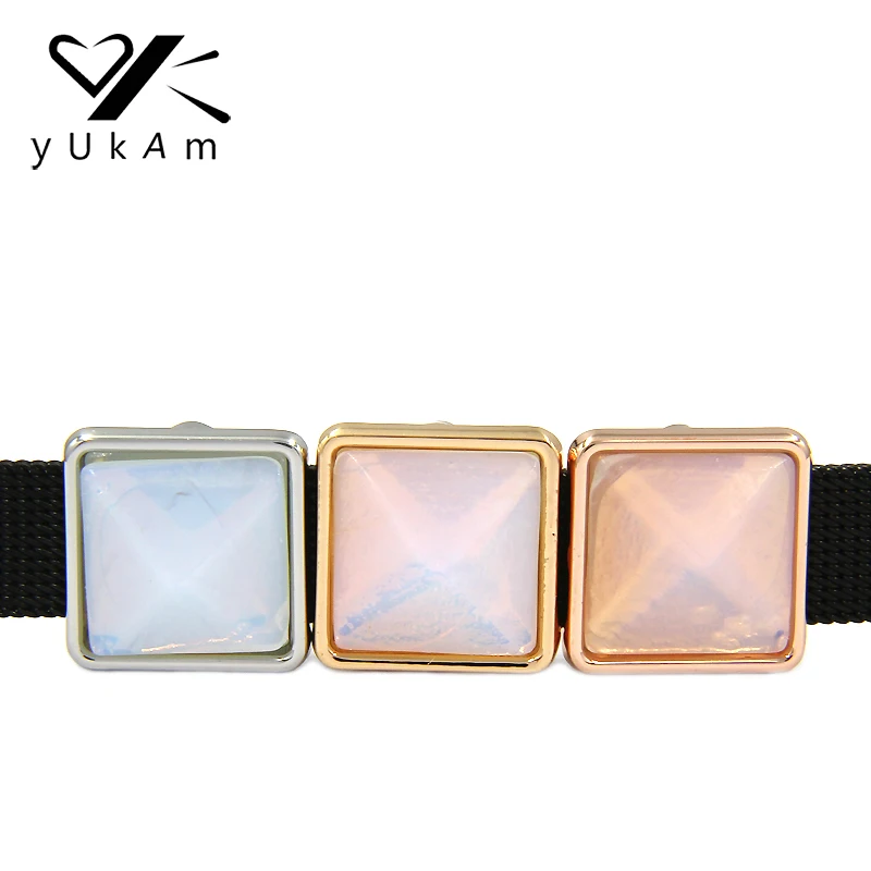 YUKAM Slider Keys Square Pyramid Opal Quartz Stone Spacer Slide Charms Keeper for Leather Wrap Charm Bracelet DIY Jewelry Making
YUKAM Slider Keys Square Pyramid Opal Quartz Stone Spacer Slide Charms Keeper for Leather Wrap Charm Bracelet DIY Jewelry Making