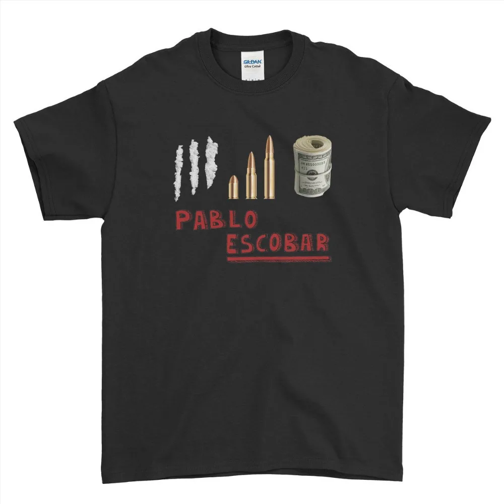 2019 Fashion Short Sleeve King Pablo Escobar Dollar Cocaine Bullet Money Mens T-Shirt Tee custom tees
2019 Fashion Short Sleeve King Pablo Escobar Dollar Cocaine Bullet Money Mens T-Shirt Tee custom tees