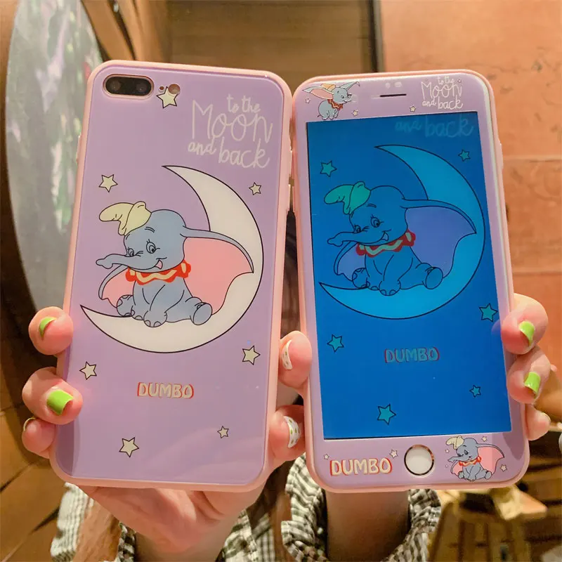 Cartoon Dumbo Film+Phone Case for iphone 7 case iphone 6s 7 plus 8 plus X XR XS MAX Tempered Glass cover case+front screen film
Cartoon Dumbo Film+Phone Case for iphone 7 case iphone 6s 7 plus 8 plus X XR XS MAX Tempered Glass cover case+front screen film