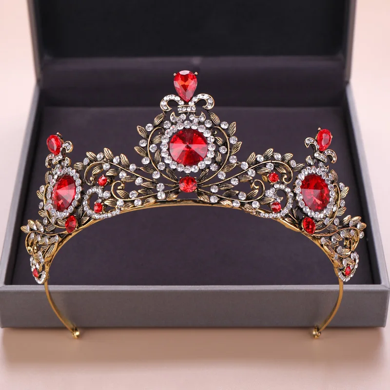 KMVEXO Red Queen Crown Crystal Bridal Tiaras Bride Crown Baroque Headbands Wedding Accessories Diadem Hair Jewelry Ornament 2019
KMVEXO Red Queen Crown Crystal Bridal Tiaras Bride Crown Baroque Headbands Wedding Accessories Diadem Hair Jewelry Ornament 2019