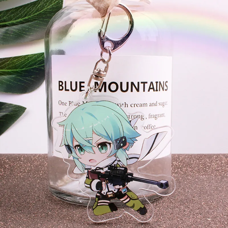 Japanese Anime Sword Art Online Keychain Cartoon SAO Figure Asuna Bag Car Key Holder Chain Pendants Keyrings Christmas Gift
Japanese Anime Sword Art Online Keychain Cartoon SAO Figure Asuna Bag Car Key Holder Chain Pendants Keyrings Christmas Gift