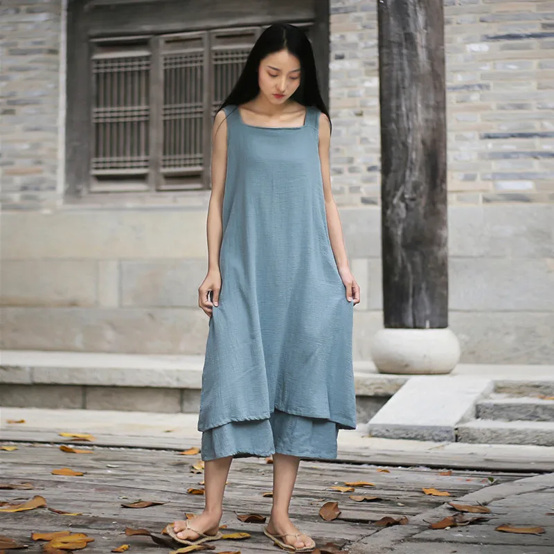 Johnature Sleeveless Dresses Solid Color Patchwork Irregular Tie 2019 Summer Vintage 4 Loose Colors Cotton Linen Women Dresses
Johnature Sleeveless Dresses Solid Color Patchwork Irregular Tie 2019 Summer Vintage 4 Loose Colors Cotton Linen Women Dresses