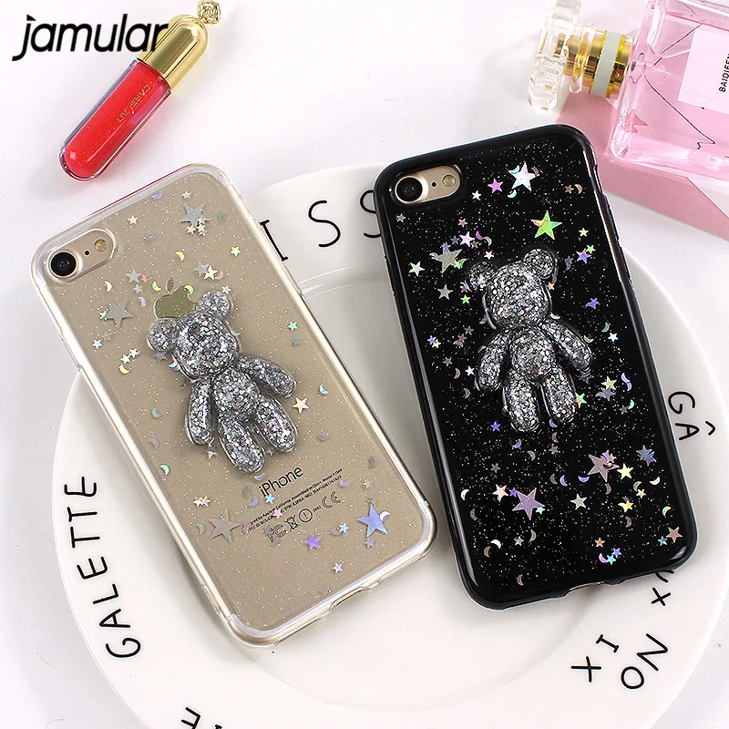 JAMULAR Bear Glitter Phone Case For iphone 6 6s 7 Plus Bling Soft silicone Cover For iphone 8 7 6 6 Plus Phone Skin Fundas
JAMULAR Bear Glitter Phone Case For iphone 6 6s 7 Plus Bling Soft silicone Cover For iphone 8 7 6 6 Plus Phone Skin Fundas