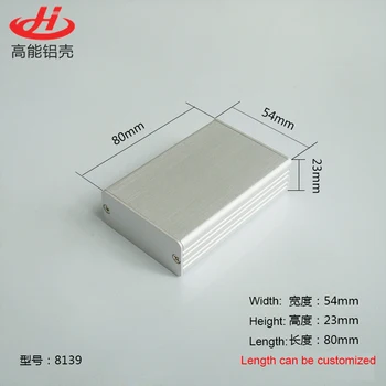 1 piece slive color aluminum housing case for electronics project case 54*23*80mm 8139
1 piece slive color aluminum housing case for electronics project case 54*23*80mm 8139