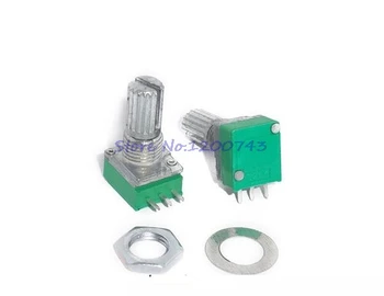 5pcs/lot RK097N 100K single linked potentiometer B100K with a switch audio 3pin shaft 15mm power amplifier sealing potentiometer
5pcs/lot RK097N 100K single linked potentiometer B100K with a switch audio 3pin shaft 15mm power amplifier sealing potentiometer