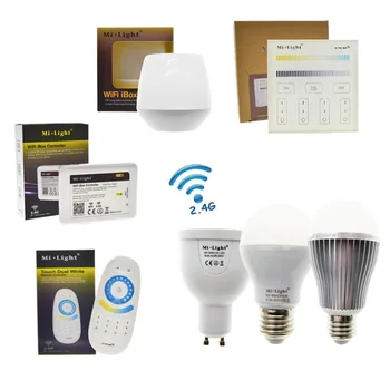 LED Bulb Mi Light GU10 5W E27 6W 9W Color Temperature & Brightness Dimmable Remote Control Smart Lighting
LED Bulb Mi Light GU10 5W E27 6W 9W Color Temperature & Brightness Dimmable Remote Control Smart Lighting