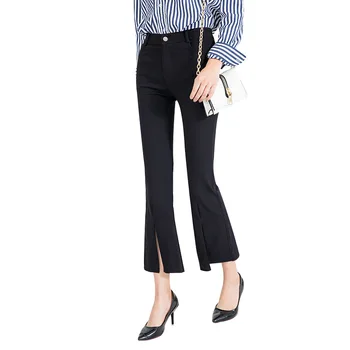 Stretch Slim Elastic Split Stitching Flared Wide Leg Pants Leggings Ankle length Plus size Trousers for women Pantalon Femme
Stretch Slim Elastic Split Stitching Flared Wide Leg Pants Leggings Ankle length Plus size Trousers for women Pantalon Femme