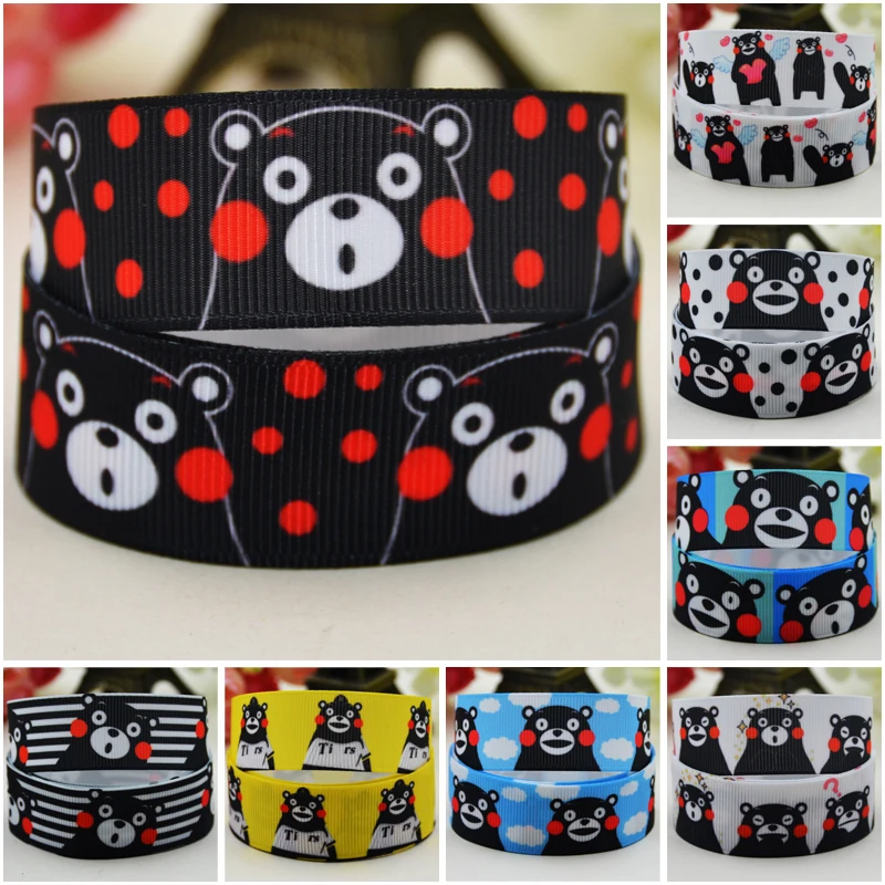 7/8'' (22mm) Kumamon Cartoon Character printed Grosgrain Ribbon party decoration satin ribbons OEM 10 Yards Mul090
7/8'' (22mm) Kumamon Cartoon Character printed Grosgrain Ribbon party decoration satin ribbons OEM 10 Yards Mul090