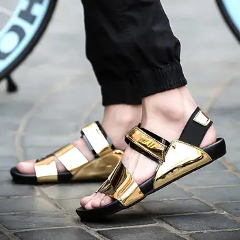 Hot!!! Men Summer Fashion Casual Patent Leather Hollow Sandals Slippers Beach Shoes
Hot!!! Men Summer Fashion Casual Patent Leather Hollow Sandals Slippers Beach Shoes
