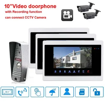 XinSiLu Home Intercom System 10.1" Luxury Video Door Phone Touch-Key Monitor w/t SD Card Slot,Can Connect 2-Way CCTV Camera 1V3
XinSiLu Home Intercom System 10.1" Luxury Video Door Phone Touch-Key Monitor w/t SD Card Slot,Can Connect 2-Way CCTV Camera 1V3