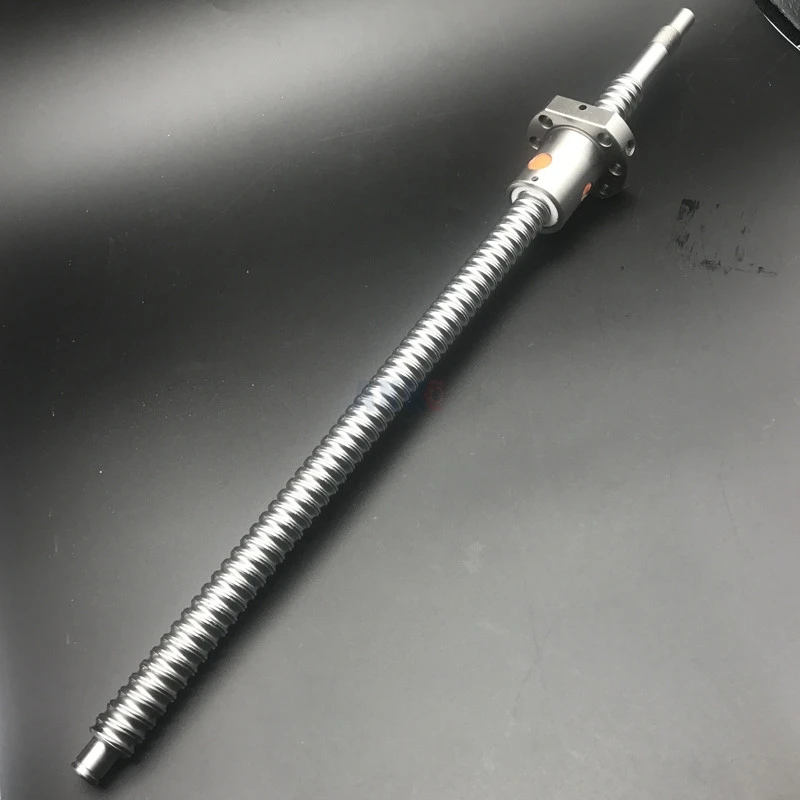 SFU1605 ball screw with flange single ball nut BK/BF12 end machined CNC parts 
SFU1605 ball screw with flange single ball nut BK/BF12 end machined CNC parts