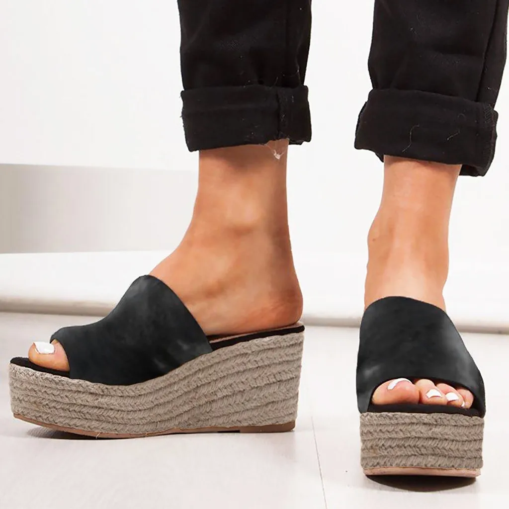 Ladies Straw thick bottom Wedges Slip On Peep Toe Roman Slipper Shoes Sandals wedge sandals plus size shoes#G4
Ladies Straw thick bottom Wedges Slip On Peep Toe Roman Slipper Shoes Sandals wedge sandals plus size shoes#G4