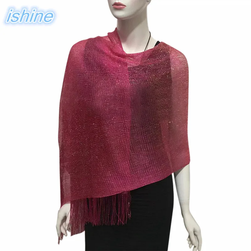160*50cm Hot Women Red Wrap Stole Purple Mesh Knitted Shawl Scarf For Evening Party Wedding Ceremony Bridesmaid Dress
160*50cm Hot Women Red Wrap Stole Purple Mesh Knitted Shawl Scarf For Evening Party Wedding Ceremony Bridesmaid Dress