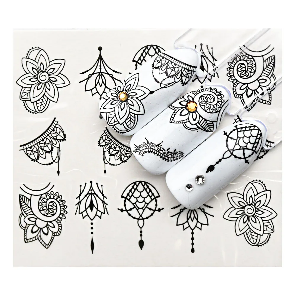 1Pcs Nail Stickers Flower/Necklace Water Transfers Decals Fancy Pattern Design Watermark Slider For Nail Art Decorations ZJT4025
1Pcs Nail Stickers Flower/Necklace Water Transfers Decals Fancy Pattern Design Watermark Slider For Nail Art Decorations ZJT4025