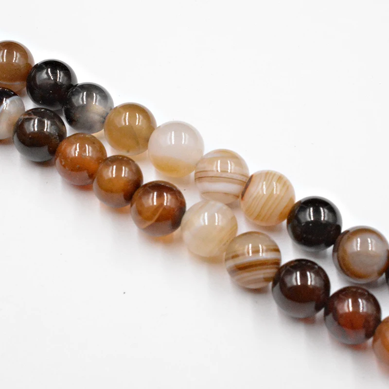 Natural Stone Coffee Brown Banded Stripe Agates Beads 4-12mm Loose Beads for Jewelry Making Charm Accessories DIY Free Shipping
Natural Stone Coffee Brown Banded Stripe Agates Beads 4-12mm Loose Beads for Jewelry Making Charm Accessories DIY Free Shipping