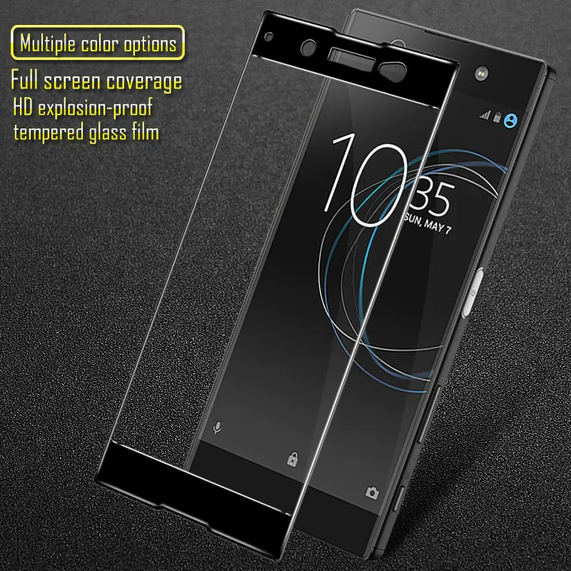 Закаленное 3d стекло для Sony Xperia XA1 полноэкранная Взрывозащищенная защитная пленка