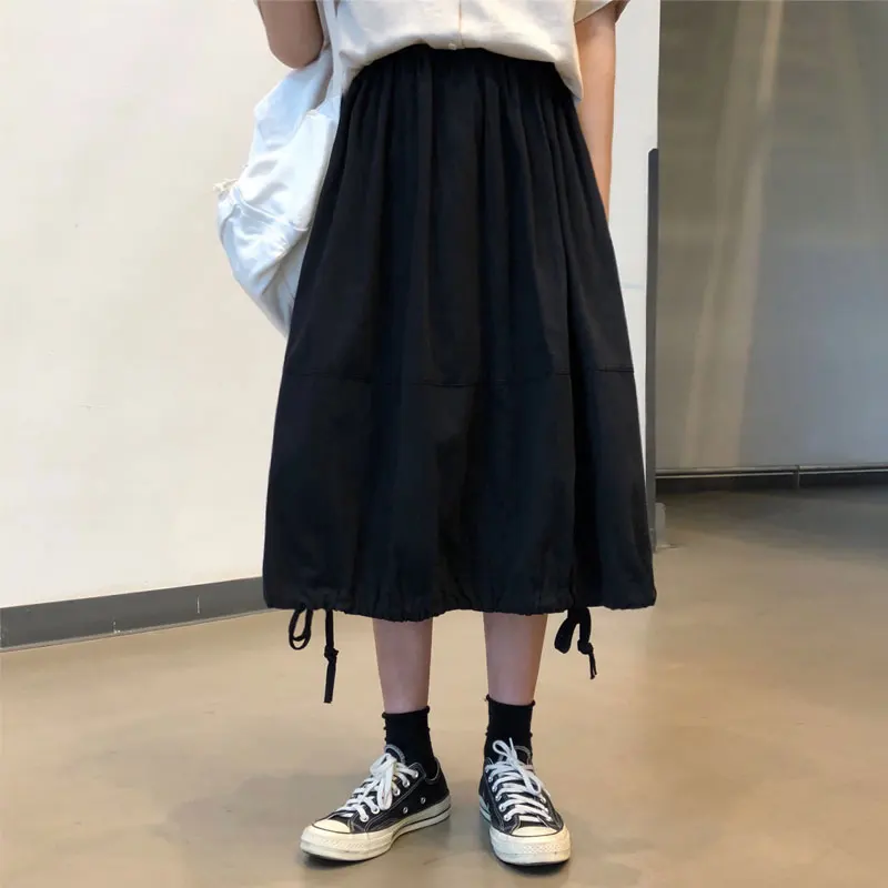 2 colors 2019 summer and autumn korean safari style high waist long skirts a line solid color midi skirts womens (X1011)
2 colors 2019 summer and autumn korean safari style high waist long skirts a line solid color midi skirts womens (X1011)