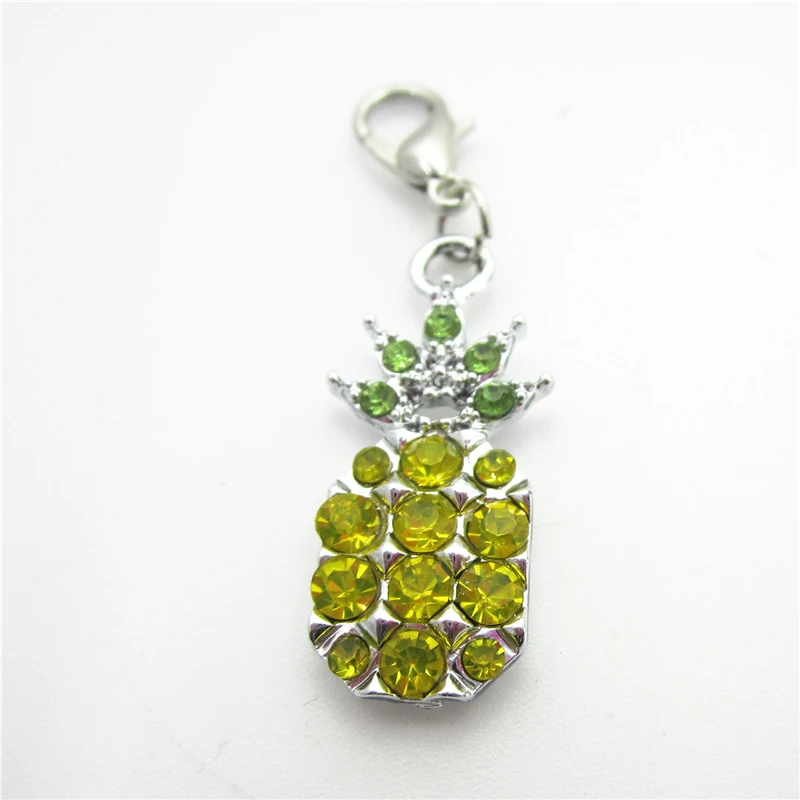 20pcs/lot Crystal Pineapple Dangle Charm Lobster Clasp Charm DIY Bracelets Necklace Pendants Hanging Floating Charms Jewelry
20pcs/lot Crystal Pineapple Dangle Charm Lobster Clasp Charm DIY Bracelets Necklace Pendants Hanging Floating Charms Jewelry