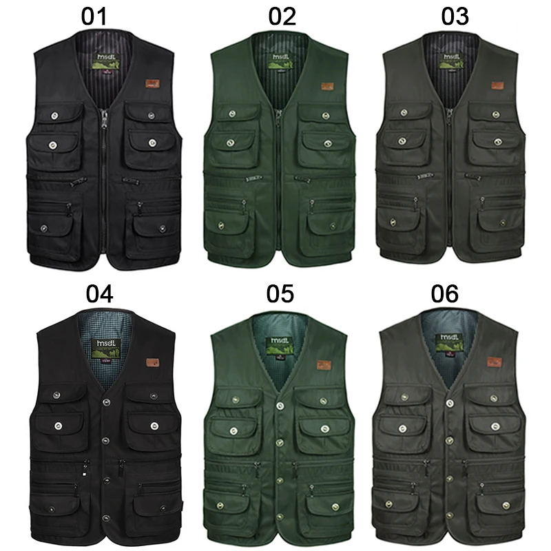 Men Fishing Outdoor Vests Multi Pocket Jackets Photography Hunting Sport Hiking Shooting Vest Fish Waistcoat Chale
Men Fishing Outdoor Vests Multi Pocket Jackets Photography Hunting Sport Hiking Shooting Vest Fish Waistcoat Chale