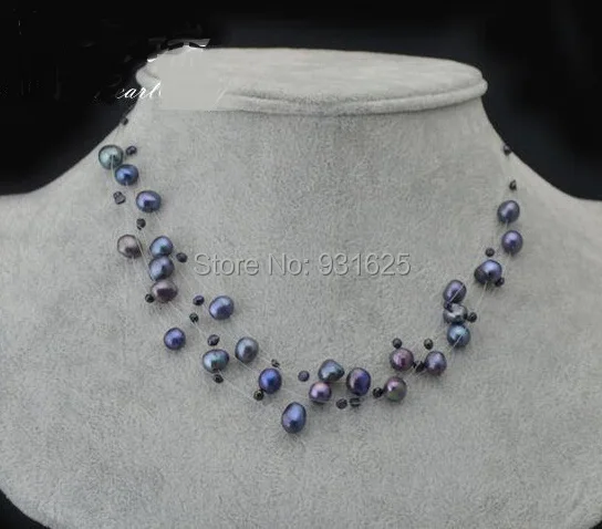 Fashion women's Jewelry 5 Layer Mixed Real freshwater pearl Starriness sky Necklace Bride Chain Necklace
Fashion women's Jewelry 5 Layer Mixed Real freshwater pearl Starriness sky Necklace Bride Chain Necklace