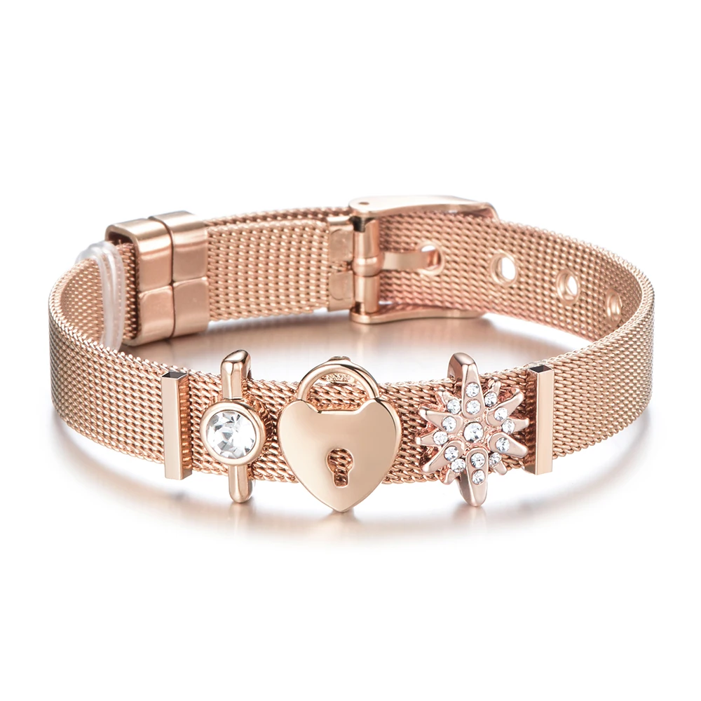 Best Selling Stainless Steel Woman Men Bracelet Mesh Bracelet Set Lock And Star Charm Brand Bracelet Bangle For Woman Lovers
Best Selling Stainless Steel Woman Men Bracelet Mesh Bracelet Set Lock And Star Charm Brand Bracelet Bangle For Woman Lovers
