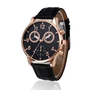 Business Men Simple Black Watches Leather Band Analog Watch Male Clock Men's Casual Quartz Wrist Watch Relogio Masculino #Zer
Business Men Simple Black Watches Leather Band Analog Watch Male Clock Men's Casual Quartz Wrist Watch Relogio Masculino #Zer